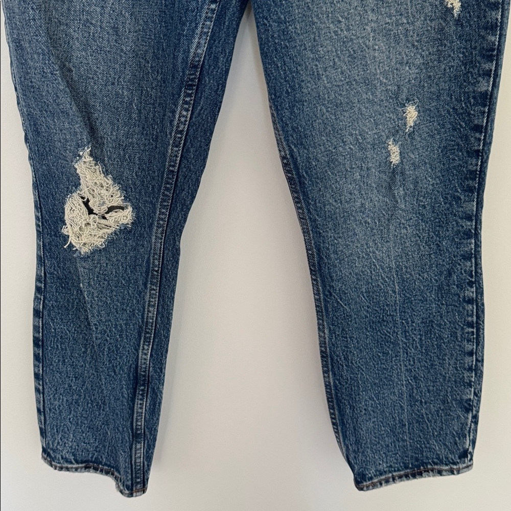 Abercrombie & Fitch NWT The Skinny High Rise Distressed Cropped Jeans - Size 29S - Picture 3 of 8